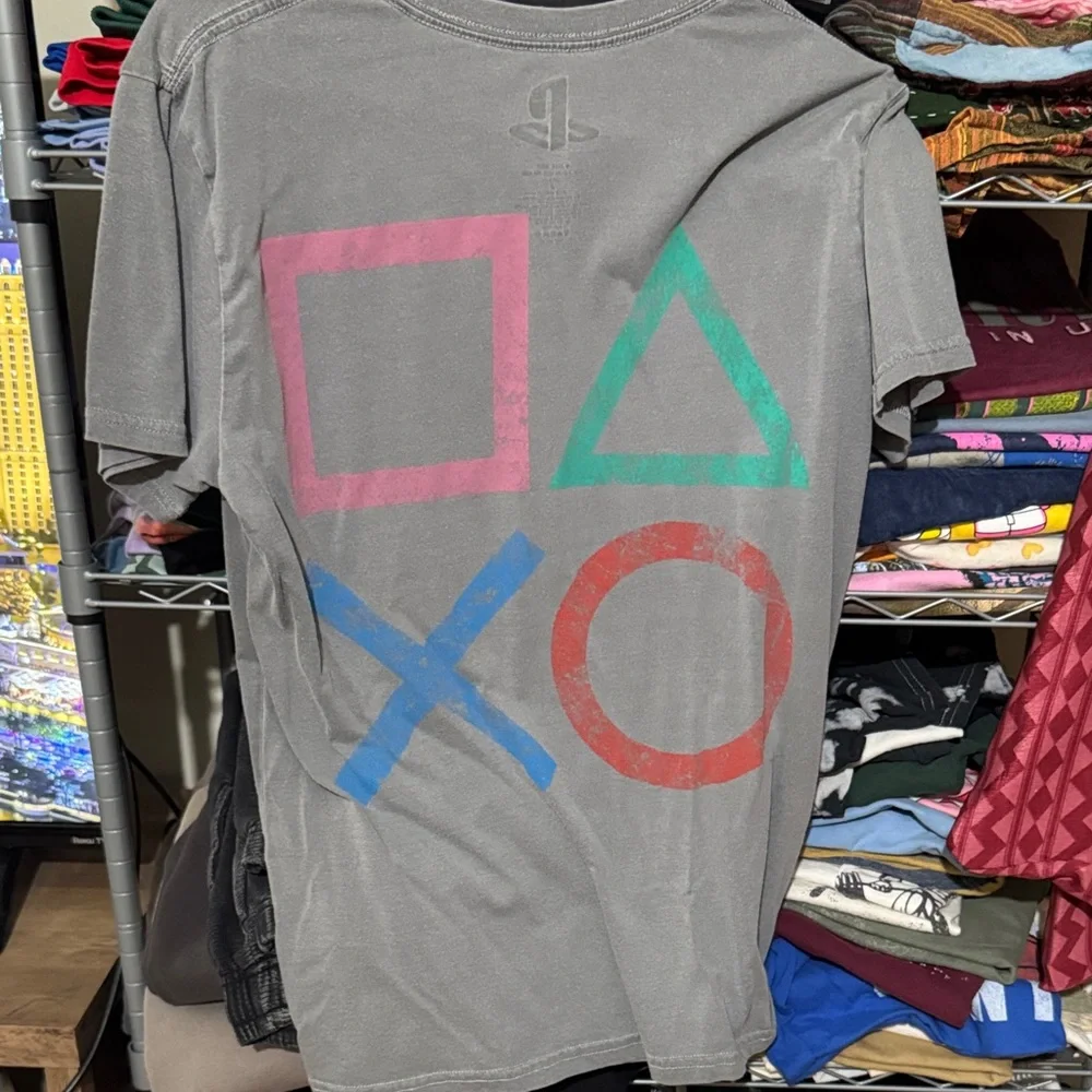 Sony Gray PlayStation Logo T-Shirt
